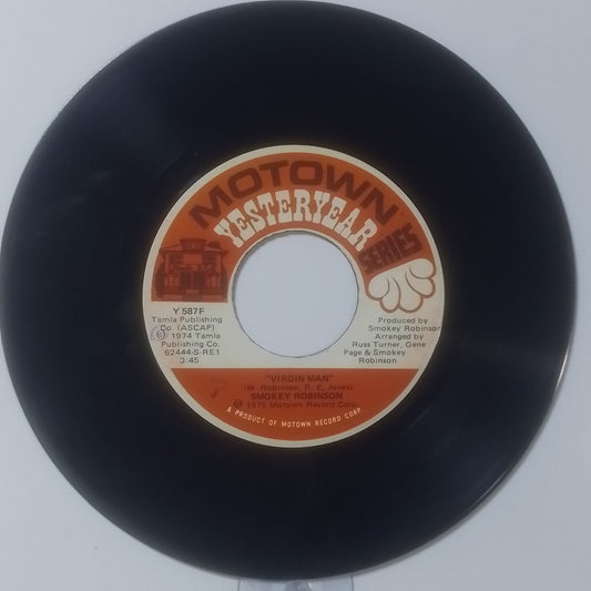 single 7" Smokey Robinson Virgin Man / Sweet Harmony made USA 1974 funk soul