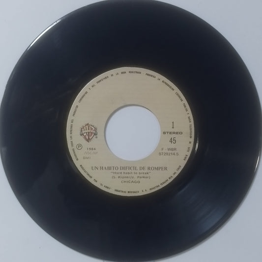 single 7" Chicago Hard Habit to Break / Remember the Feeling made Peru 1984 rock