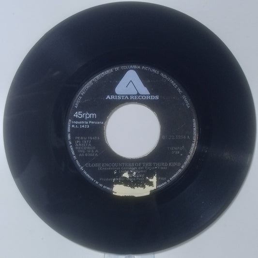 single 7" Gene Page Close Encounters of the Third Kind / When You Wish Upon a Star made Peru 1977 disco
