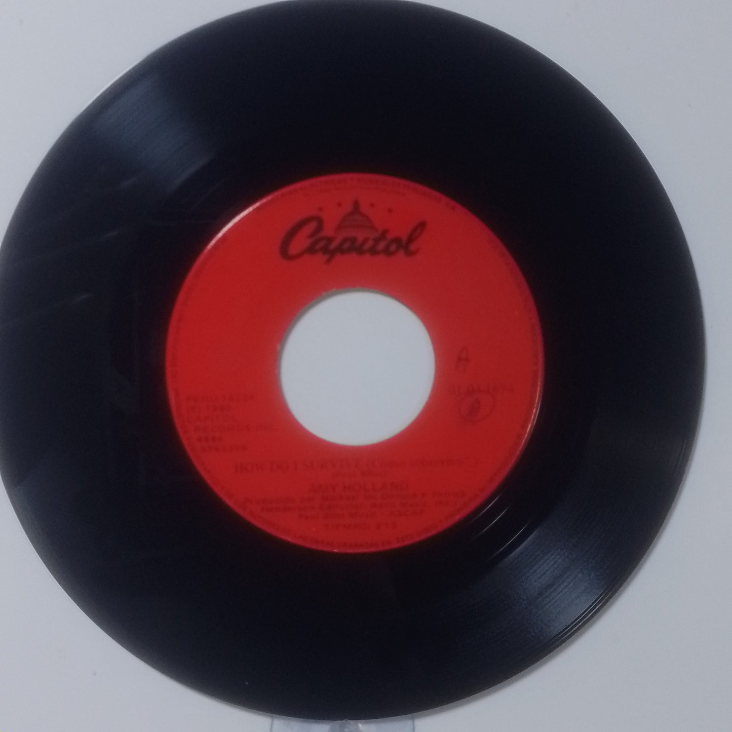 single 7" Amy Holland How Do I Survive / Don't Kid Yourself made Peru 1980 pop