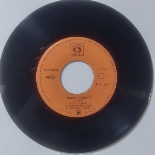 single 7" Ballin' Jack Found a Child / Super Highway made Peru 1971 rock