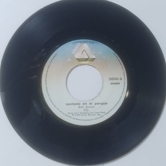 single 7" GQ Sentado en el Parque / Asi Es made Peru 1981 funk disco