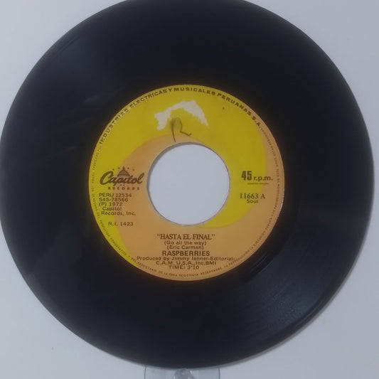 single 7" Raspberries Go All the Way / With You in My Life made Peru 1972 rock