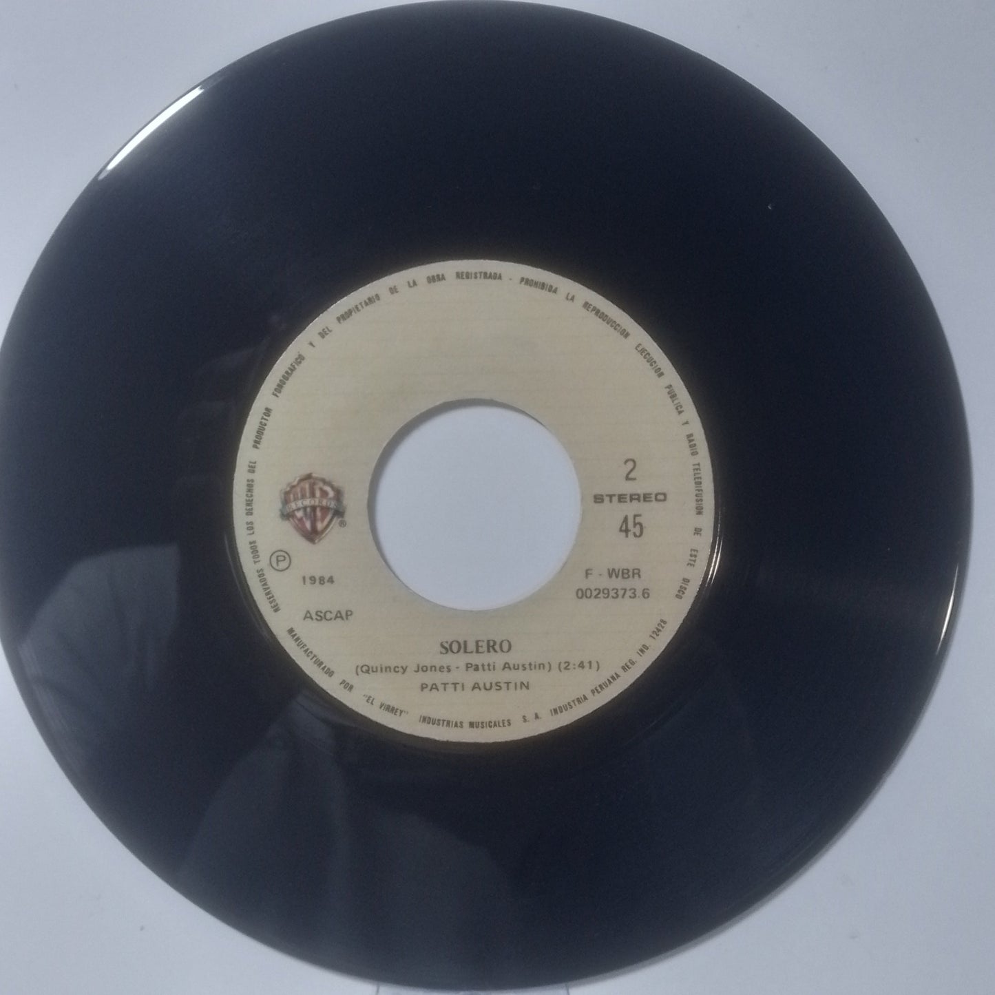single 7" Patti Austin It's Gonna Be Special / Solero made peru 1983 pop