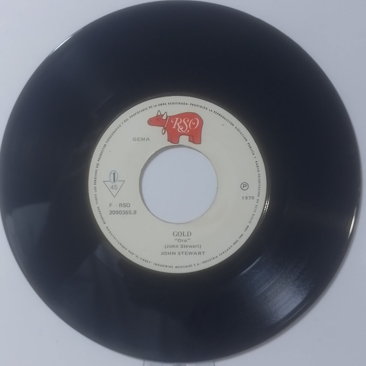 single 7" John Stewart Gold / Comin' Out Of Nowhere made peru 1979 rock