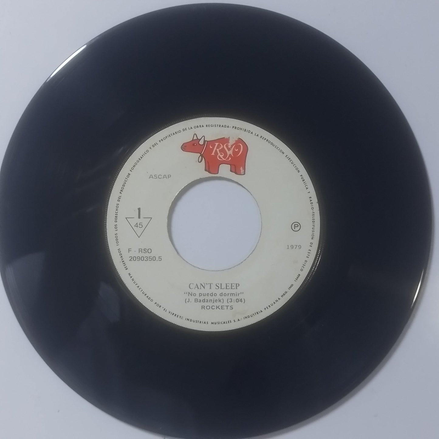 single 7" Rockets Can't Sleep / Something Ain't Right made peru 1978 electronic rock