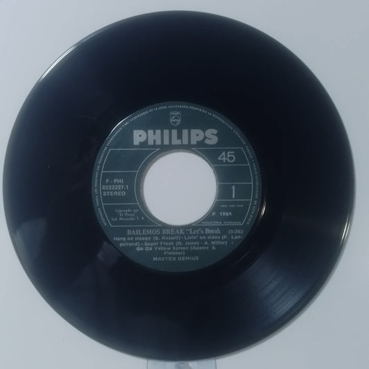 single 7" Master Genius Let's Break / Let's Break Special Hot Dog made peru 1984 electro