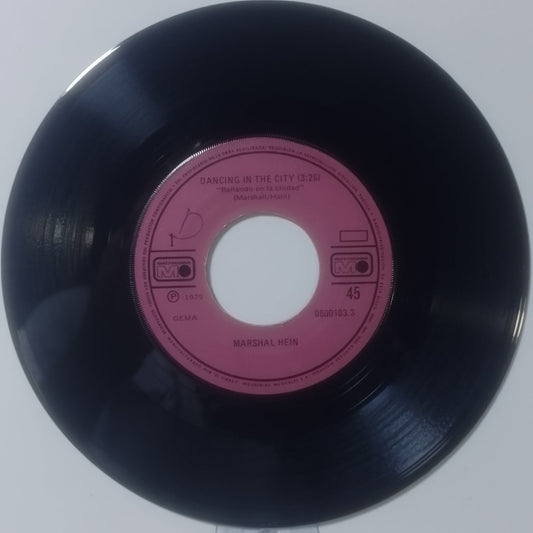 single 7" Marshall Hain Dancing In The City / Meteor Man made peru 1978 soft rock