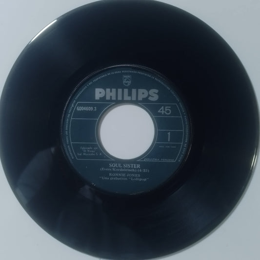 single 7" Ronnie Jones Soul Sister / Over My Head made peru 1977 soul