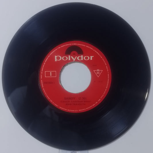 single 7" John Travolta Sandy / Can't Let You Go made peru 1978 pop