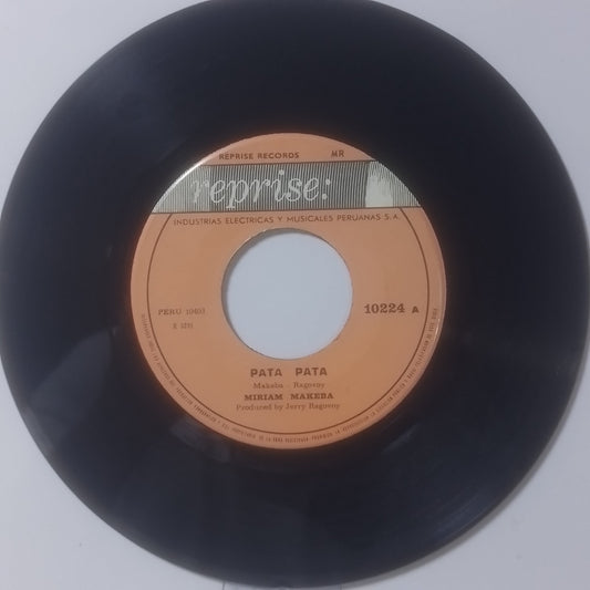 Single 7" Miriam Makeba Pata Pata / The Ballad of the Sad Young Men Made Peru 1967 jazz