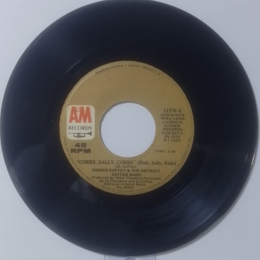 single 7" Dennis Coffey & The Detroit Guitar Band Ride Sally Ride / Getting It On made peru 1971 funk