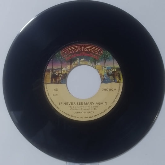 single 7" Larry Santos If I Never See Mary Again / We Can't Hide It Anymore made peru 1975 pop