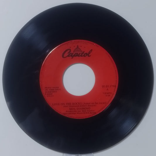 single 7" Neil Diamond Love on the Rocks / Acapulco made peru 1980 soft rock