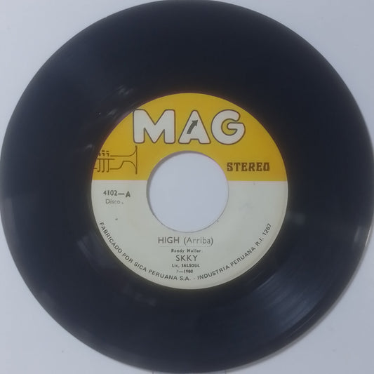 single 7" Skyy High / Music Music made peru 1980 funk