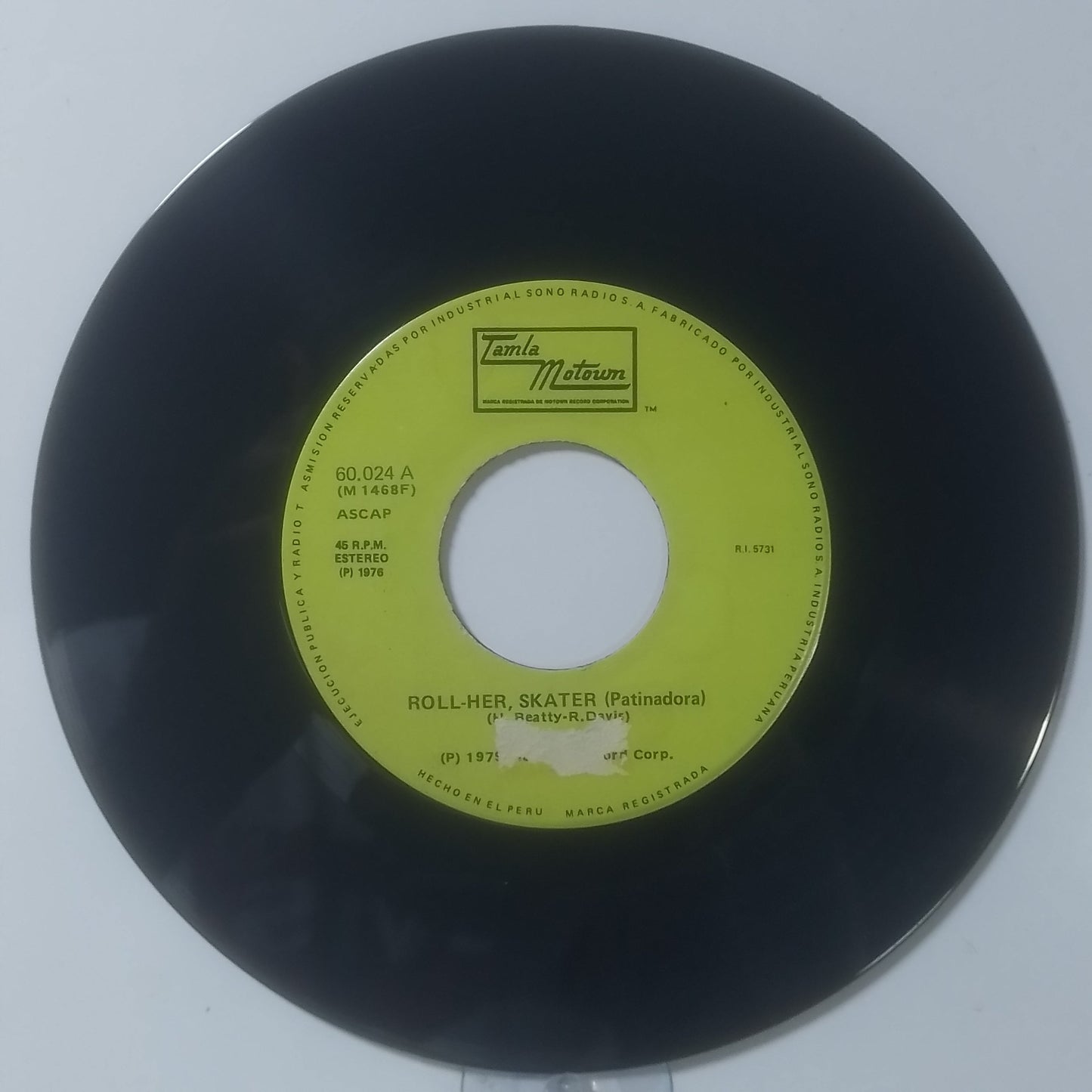 single 7" Sterling Roll Her Skater / Roll Her Skater Instrumental made peru 1979 rock