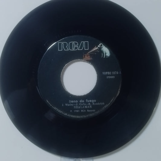 single 7" Shalamar Full Of Fire / Let's Find The Time For Love made peru 1980 disco