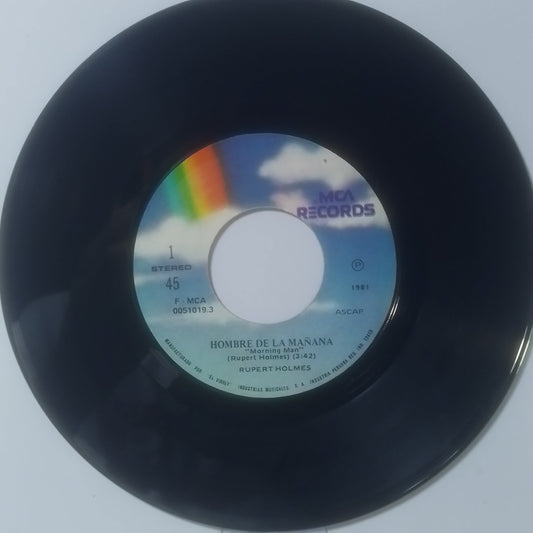 single 7" Rupert Holmes Morning Man / The Mask made peru 1980 pop