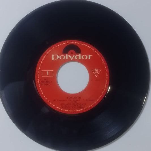 single 7" Richard Cocciante Yo Canto / El Tren made peru 1979 pop