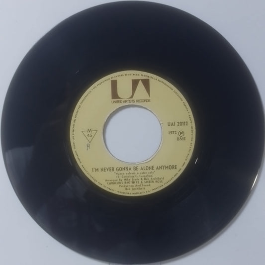 single 7" Cornelius Brothers & Sister Rose I'm Never Gonna Be Alone Anymore / Let's Stay Together made peru 1972 soul