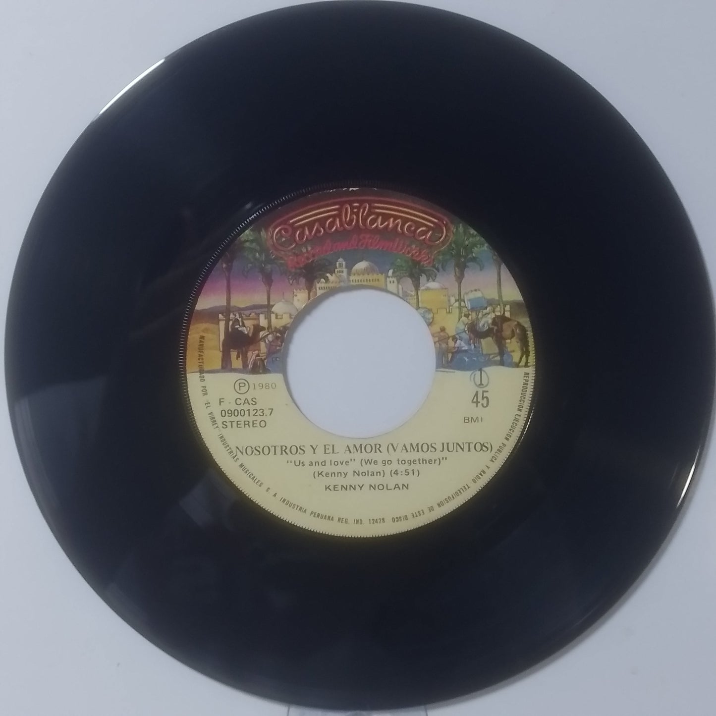 single 7" Kenny Nolan Us and Love (We Go Together) / You're So Beautiful Tonight made peru 1980 soft rock