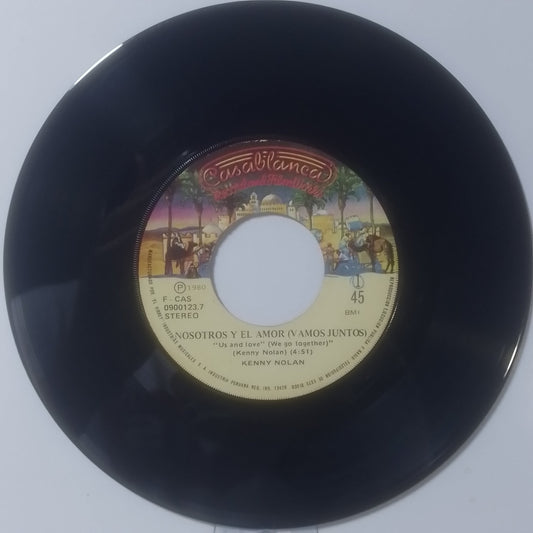 single 7" Kenny Nolan Us and Love (We Go Together) / You're So Beautiful Tonight made peru 1980 soft rock