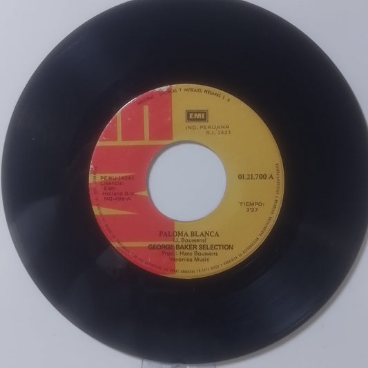 single 7" George Baker Selection Paloma Blanca / Dream Boat made peru 1975 pop