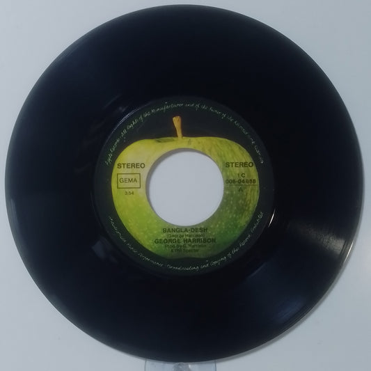 single 7" George Harrison Bangladesh / Deep Blue made usa 1971 rock