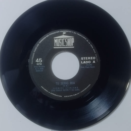 single 7" Pedrito Otiniano Tu Seras Mia / La Distancia made peru 1980 latin bolero