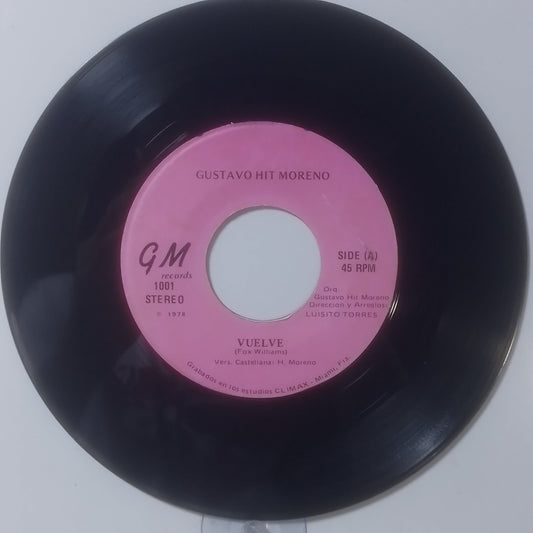 single 7" Gustavo Hit Moreno Vuelve / El Sol made peru 1978 latin balada