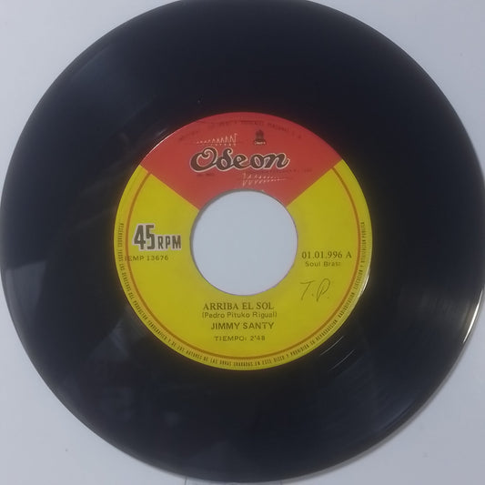 single 7" Jimmy Santy Arriba El Sol / Y Tu Te Vas made peru 1970 latin balada