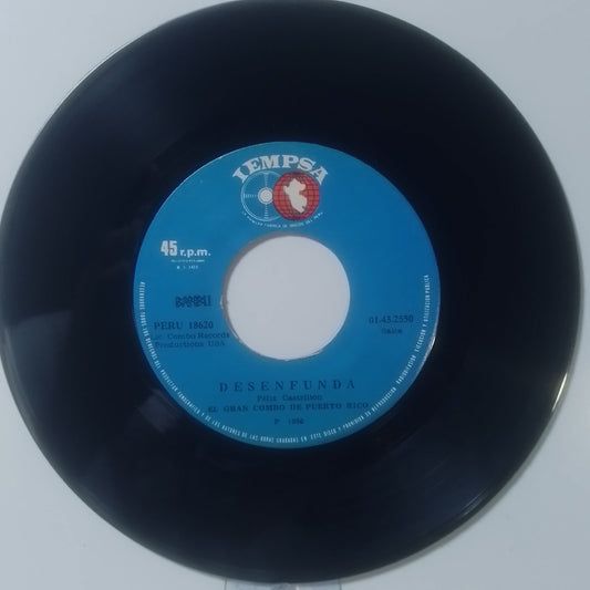 single 7" El Gran Combo de Puerto Rico Desenfunda / La Fiesta de Pilito made peru 1986 salsa