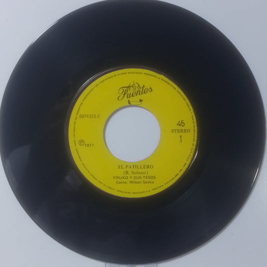 single 7" Fruko y sus Tesor El Patillero / Lontananza made peru 1977 salsa
