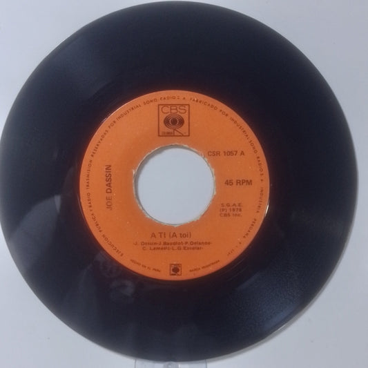 single 7" Joe Dassin A Ti / Y Si No Existieras made peru 1978 latin pop