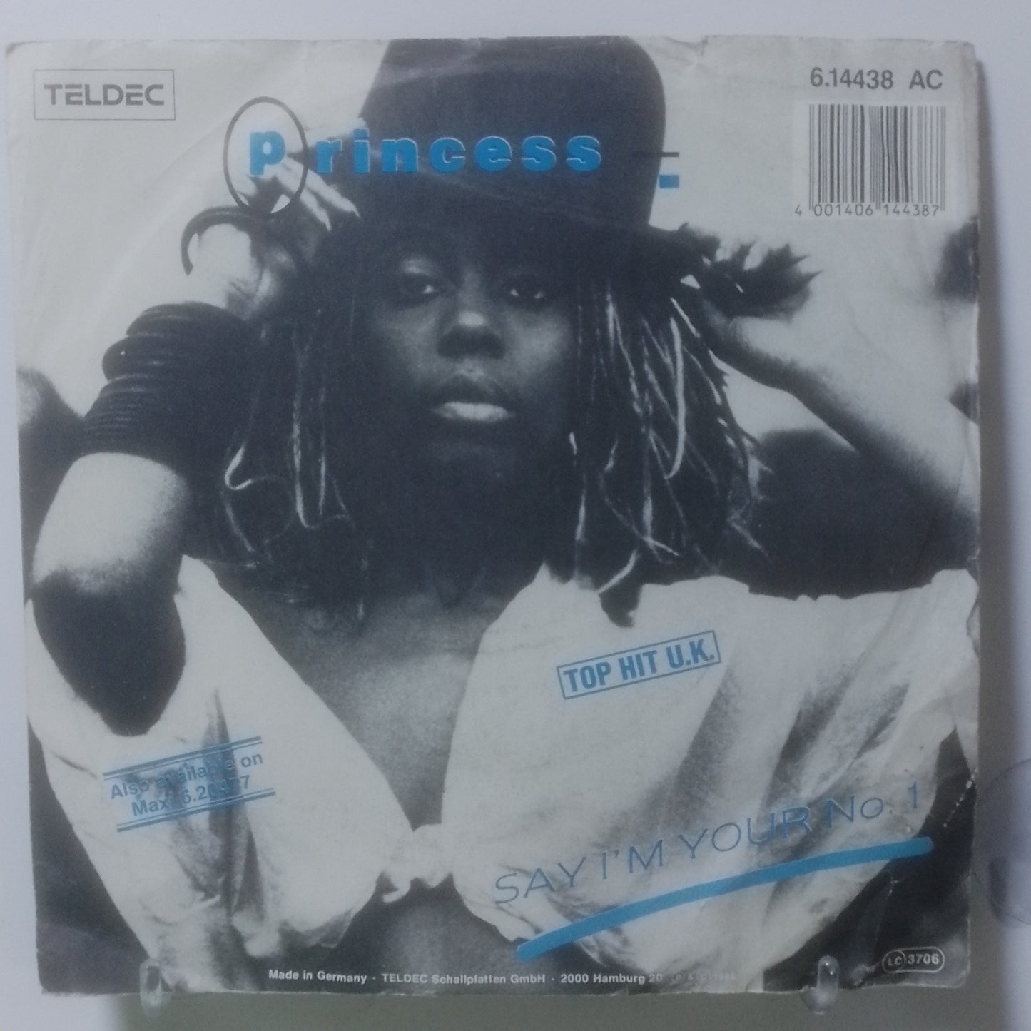 single 7" Princess Say I'm Your Number One / Say I'm Your Number One Senza Voce made alemania 1985 synth pop