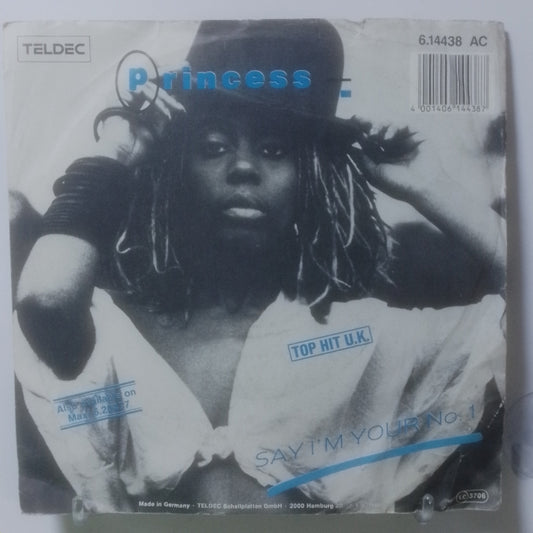 single 7" Princess Say I'm Your Number One / Say I'm Your Number One Senza Voce made alemania 1985 synth pop
