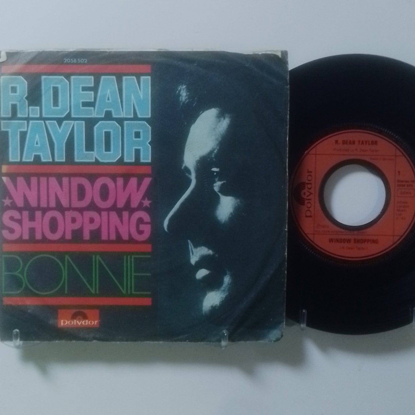 single 7" R Dean Taylor Window Shopping / Bonnie made alemania 1975 pop rock