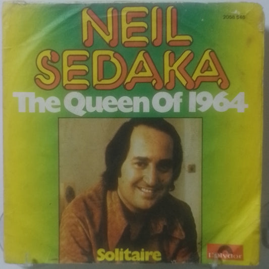 single 7" Neil Sedaka The Queen Of 1964 / Solitaire made alemania 1975 rock