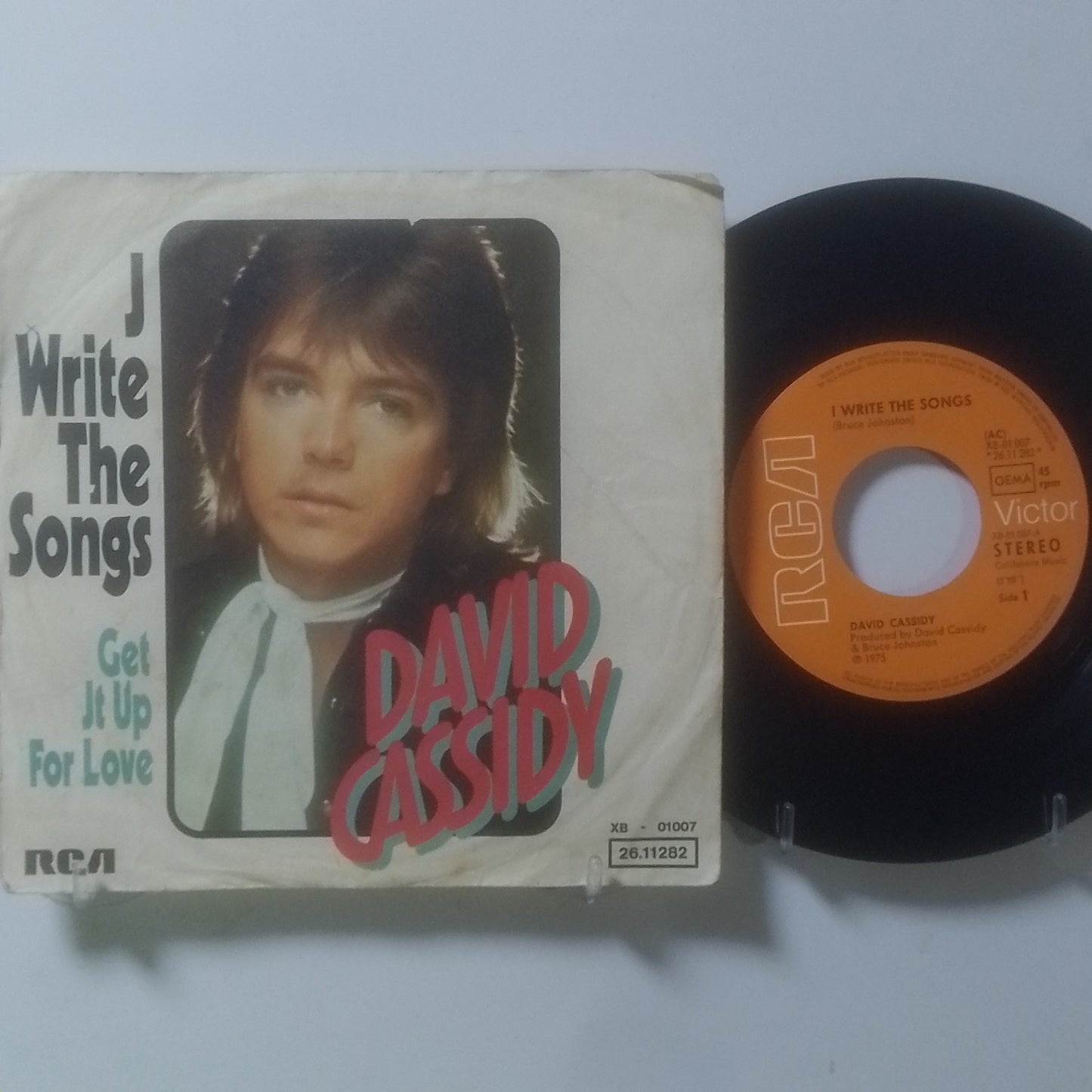 single 7" David Cassidy I Write The Songs / Get It Up For Love made alemania 1975 pop rock