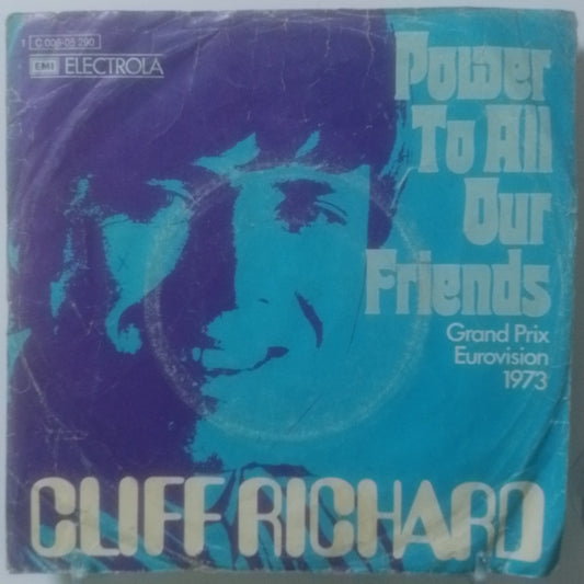 single 7" Cliff Richard Power To All Our Friends / Come Back Billie Joe made alemania 1973 pop rock