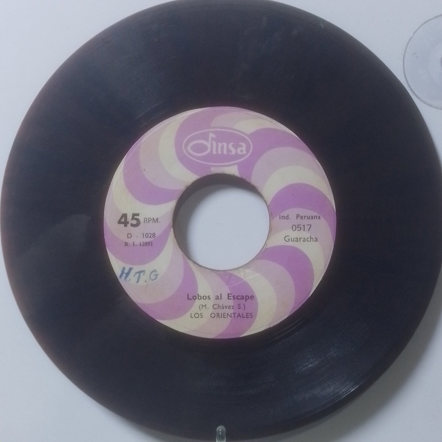 single 7" Los Orientales Lobos Al Escape / La Carcocha made Peru 1970 latin rock