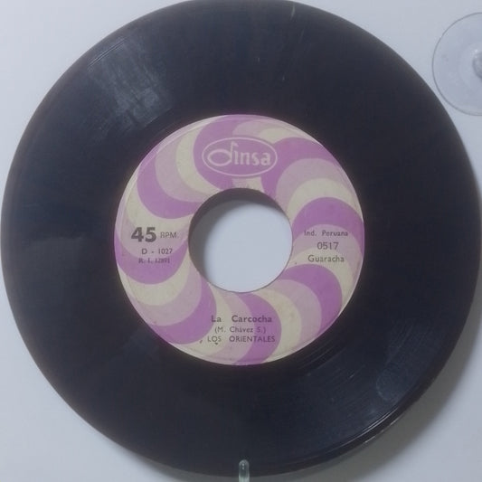 single 7" Los Orientales Lobos Al Escape / La Carcocha made Peru 1970 latin rock
