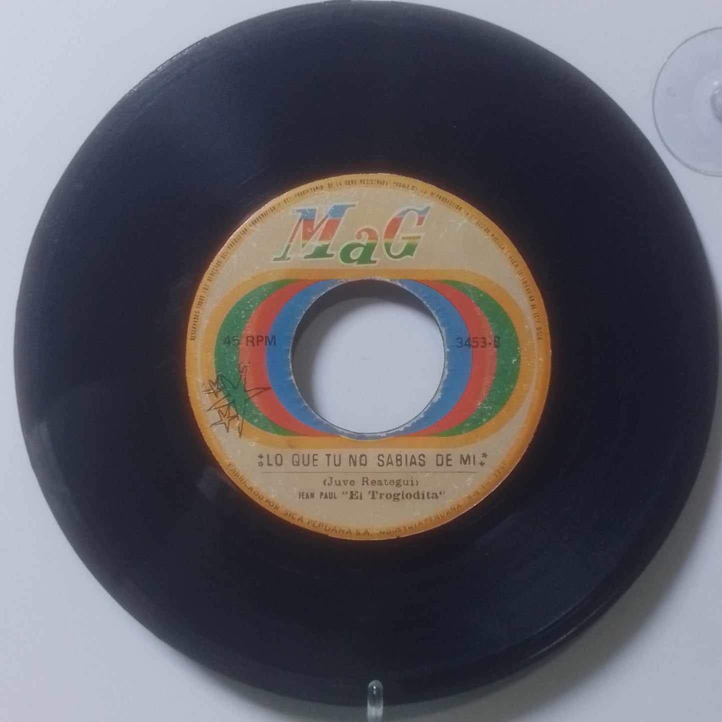 single 7" Jean Paul El Troglodita Yo Pienso Que Tu Eres La Mujer / Lo Que Tu No Sabias De Mi made Peru 1973 latin rock