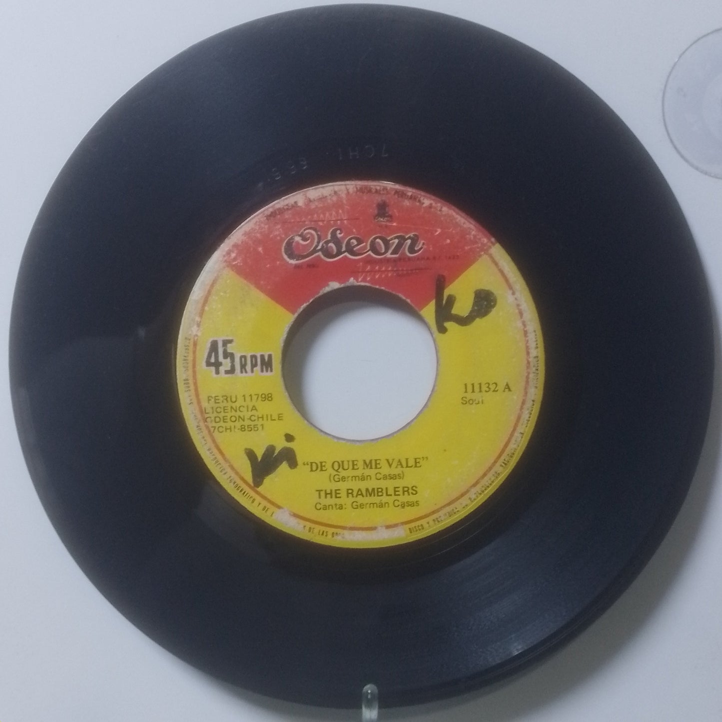 single 7" The Ramblers De Que Me Vale / Que Lolita made Peru 1970 latin rock