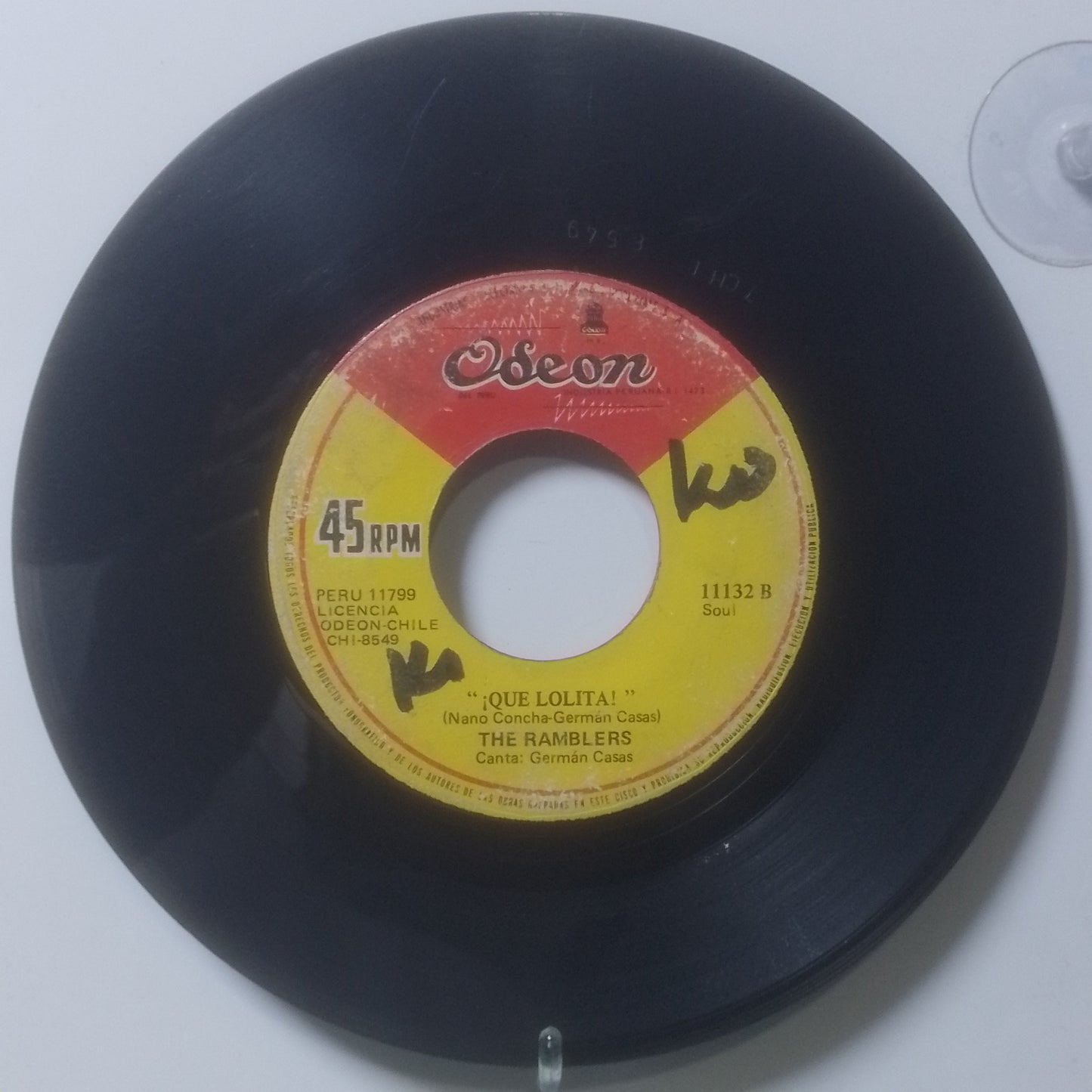 single 7" The Ramblers De Que Me Vale / Que Lolita made Peru 1970 latin rock