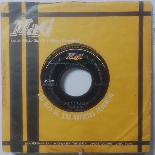 single 7" Los York's Abrazame / Cielo Sunny made Peru 1967 con funda original latin rock
