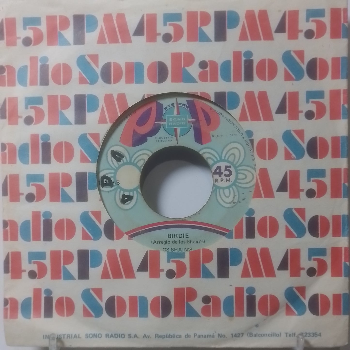 single 7" Los Shain's Summertime / Birdie made Peru 1971 con funda original latin rock