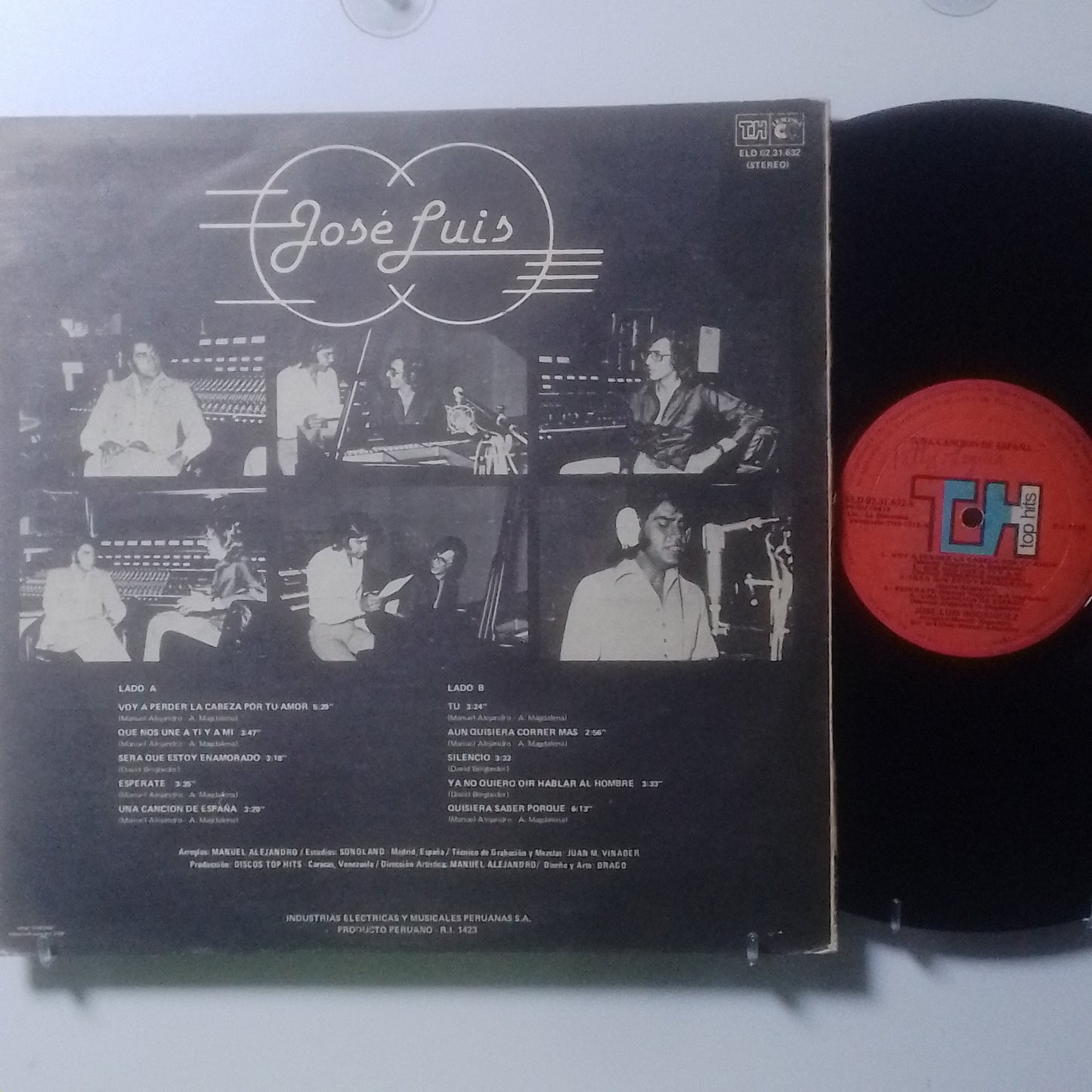 lp Jose Luis Rodriguez Una Cancion De España made peru 1977 latin balada