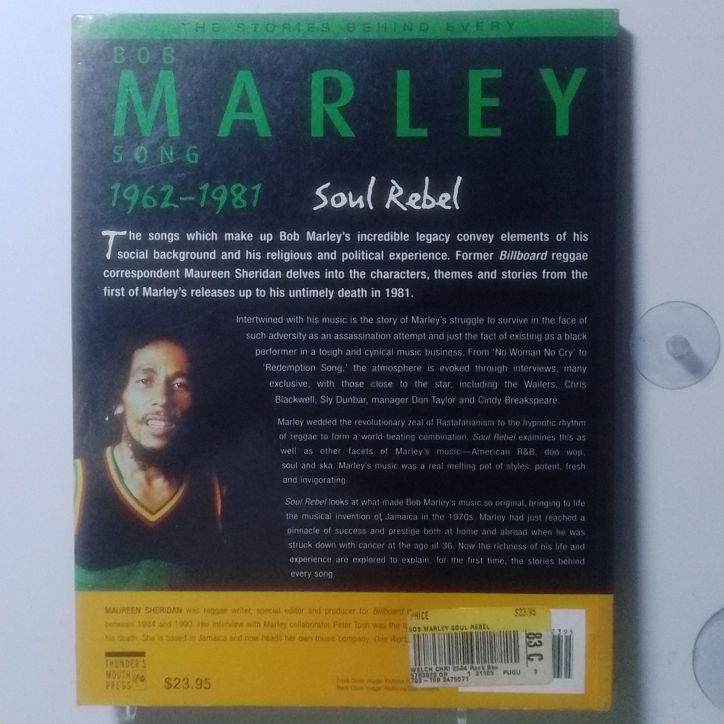 libro Bob Marley Soul Rebel The Stories Behind Every Song made usa 1999 reggae