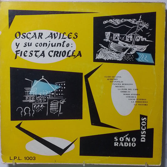 lp oscar aviles y su conjunto fiesta criolla oscar aviles y su conjunto fiesta criolla made peru 1958 criollo folk